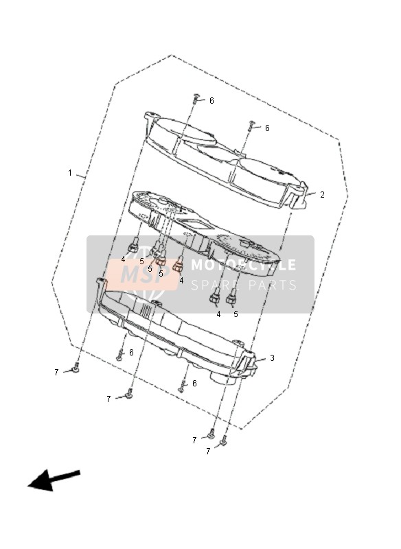 37PH35001100, Speedometer Assy, Yamaha, 0